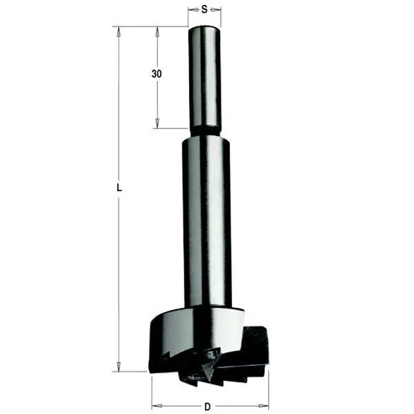 Фото 10x90 Z=2+2 S=8x30 RH сверло Форстнера в интернет-магазине ToolHaus.ru